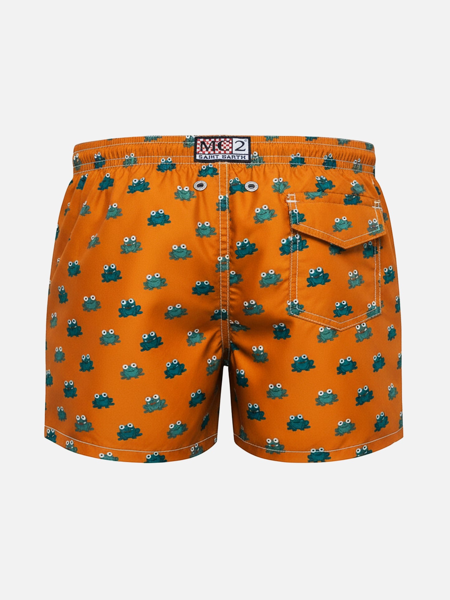 Jean Lighting 70 lightweight swim shorts with frogs print
