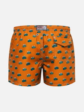Jean Lighting 70 lightweight swim shorts with frogs print
