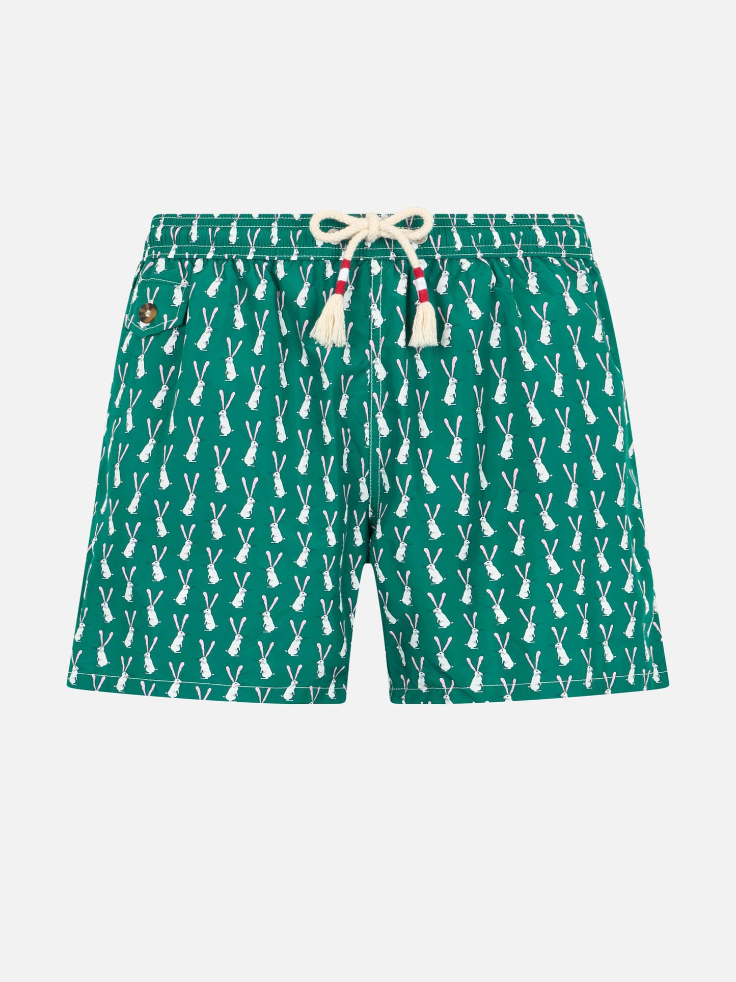 Badeshorts für Jungen aus leichtem Stoff Jean Lighting 70 mit Kaninchen-Print