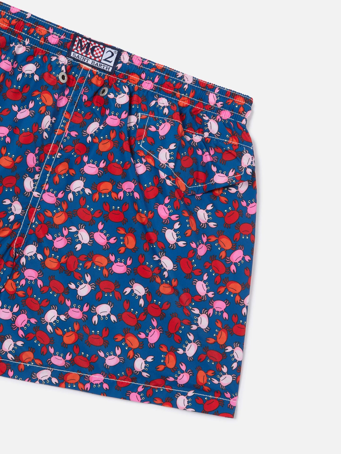 Boy swim shorts with crab print