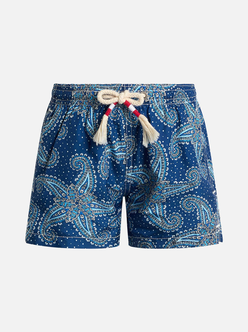 Badeshorts für Jungen aus leichtem Stoff Jean Lighting 70 mit Paisley-Print