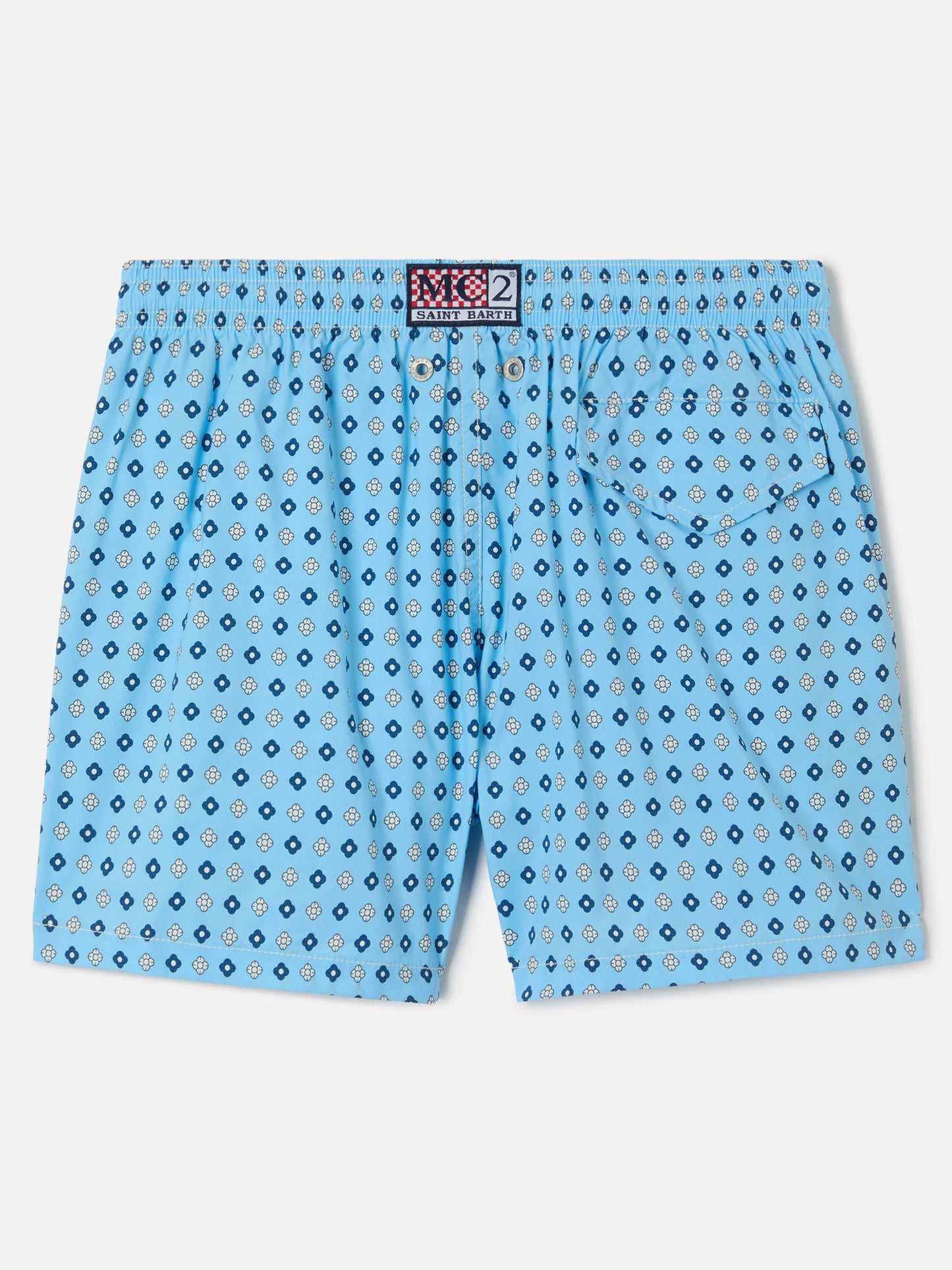 Jean Lighting Stretch swim shorts with all-over geometric floral print