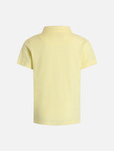 Boy pale yellow terry polo shirt Jeremy Jr