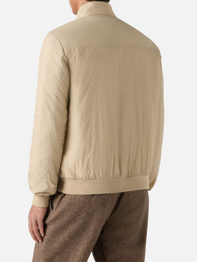Jet lightweight bomber jacket in beige