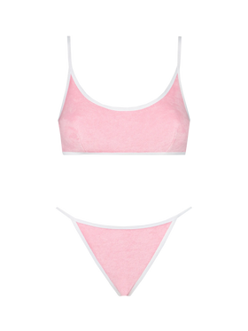 Woman terry bralette bikini with piping | MELISSA SATTA SPECIAL EDITION - MC2 Saint Barth