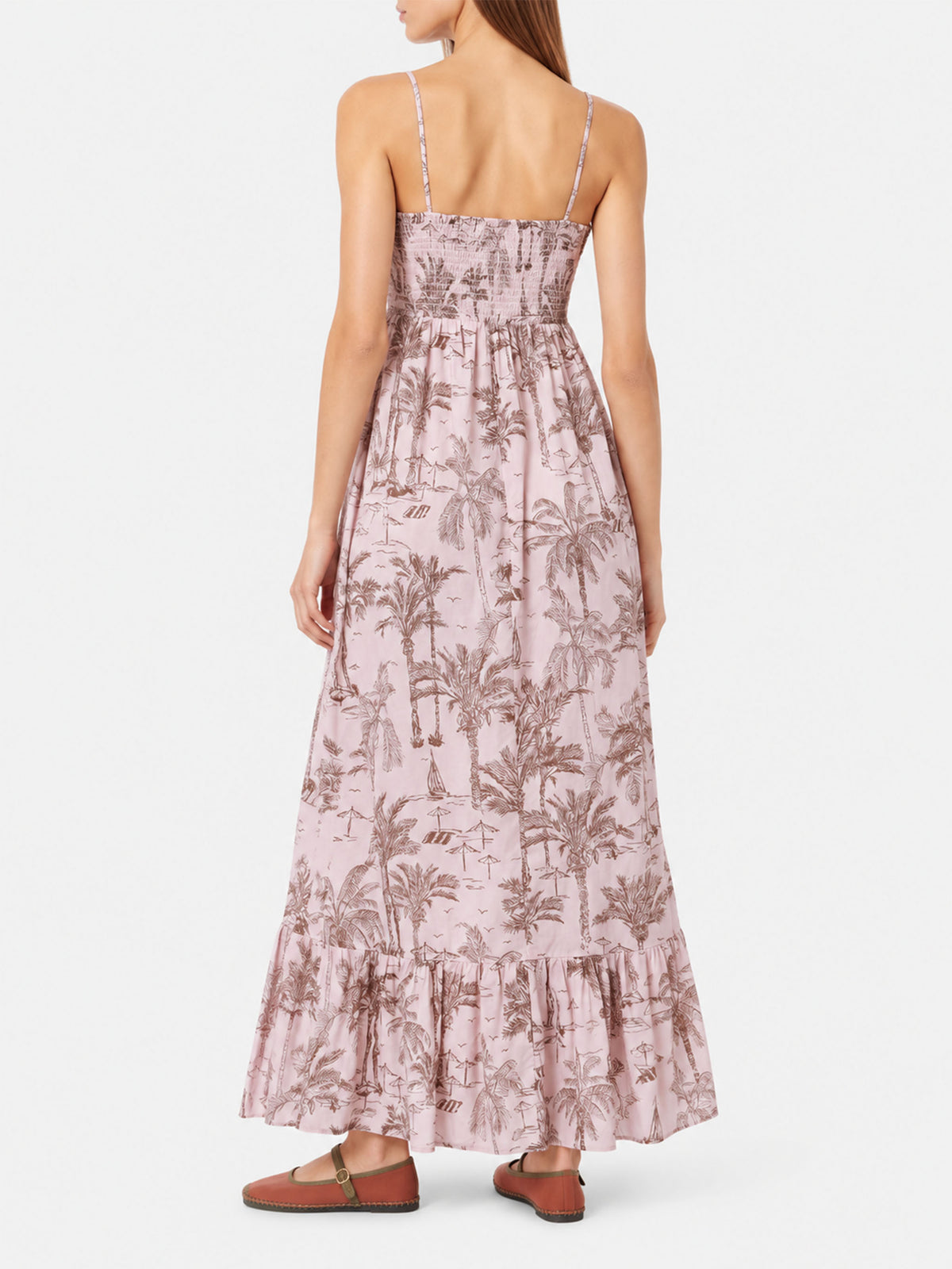 Damen-Baumwollkleid Jemma mit gesmokter Stickerei 