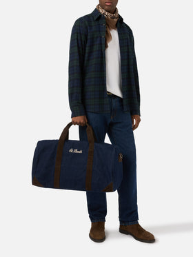 Blue Jetleg Denim-Seesack mit Logostickerei 