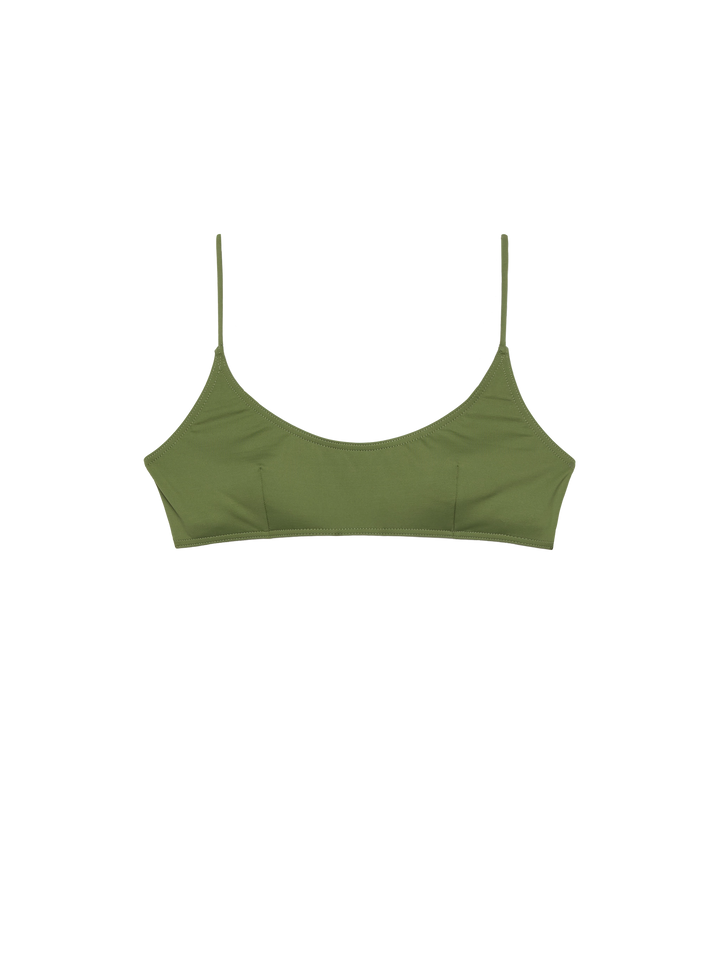 Judy top bralette verde militare