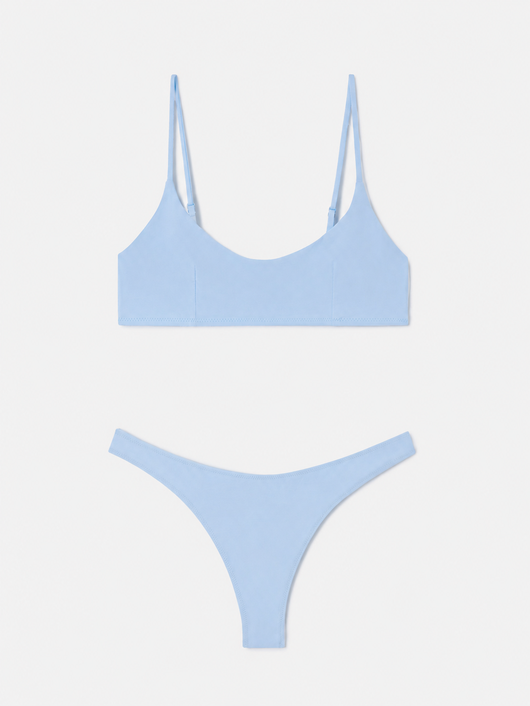 Judy Naomi light blue bralette bikini