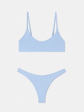 Judy Naomi light blue bralette bikini