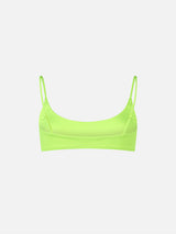 Top a bralette Judy giallo fluo