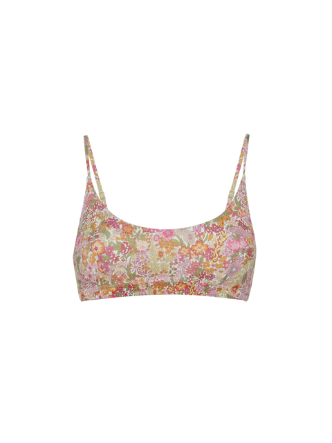 Judy bralette beach top Judy with Margaret Annie print | MADE WITH LIBERTY FABRIC - MC2 Saint Barth