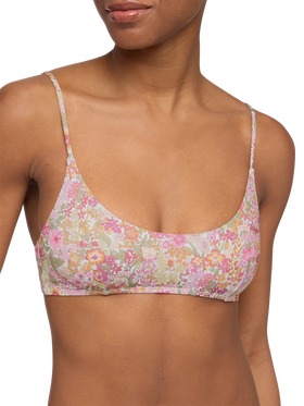 Bikini a bralette Judy Virgo con stampa floreale Margaret Annie | MADE WITH LIBERTY FABRIC