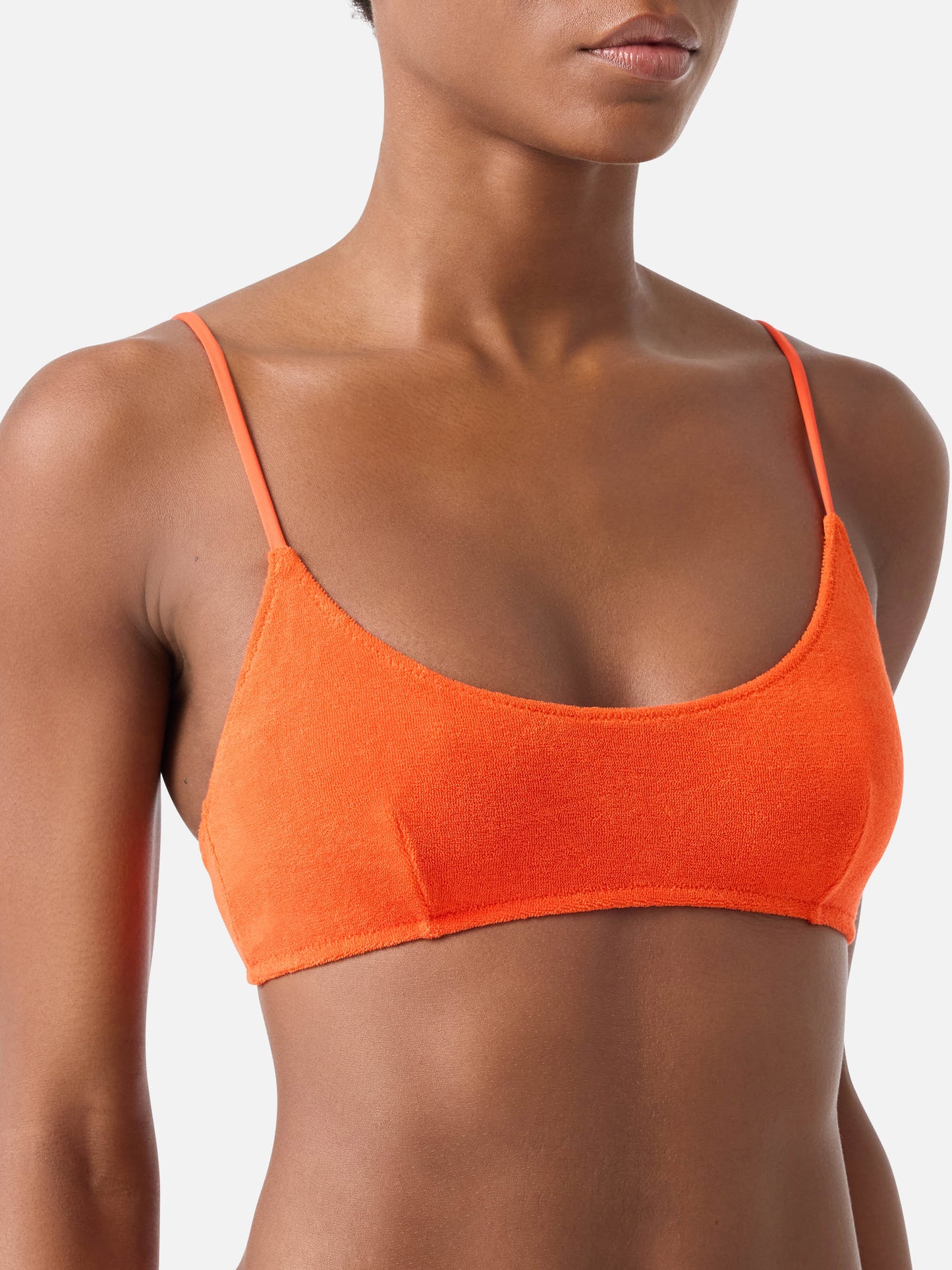 Bikini bralette Judy Naomi en éponge orange 