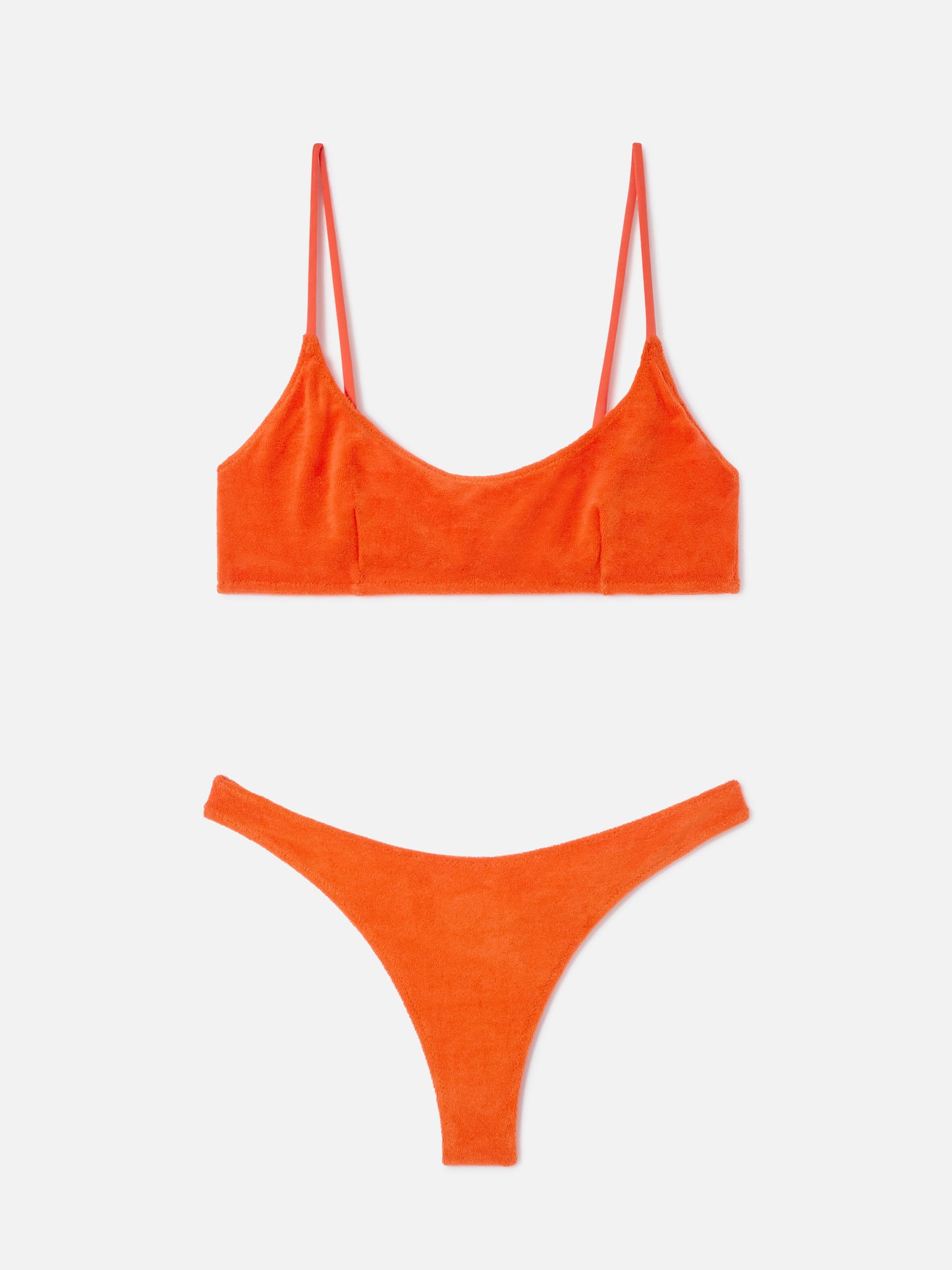 Bikini bralette Judy Naomi en éponge orange 