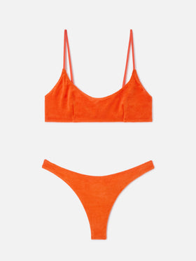 Bikini bralette Judy Naomi en éponge orange 