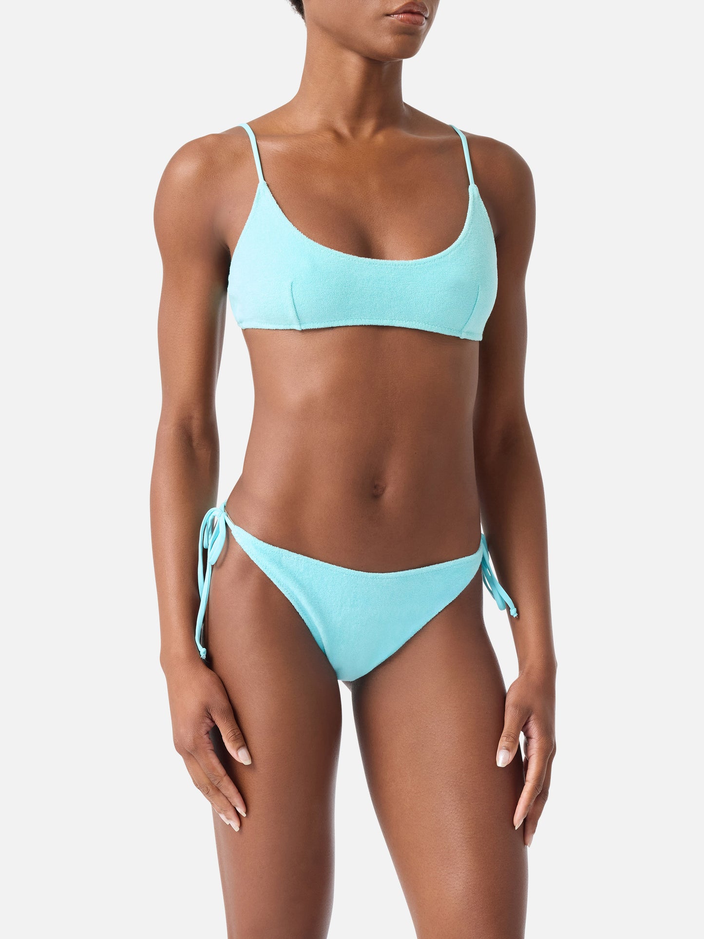 Bikini bralette Judy Virgo de rizo verde 