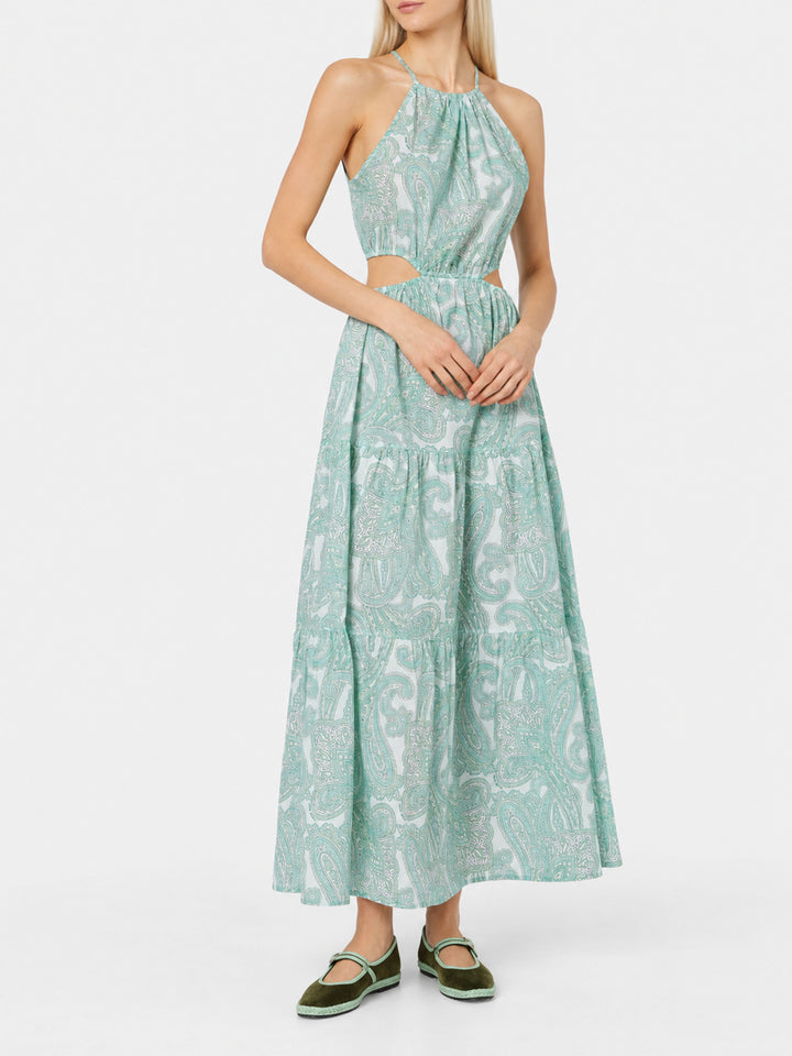 Kaby paisley print long dress