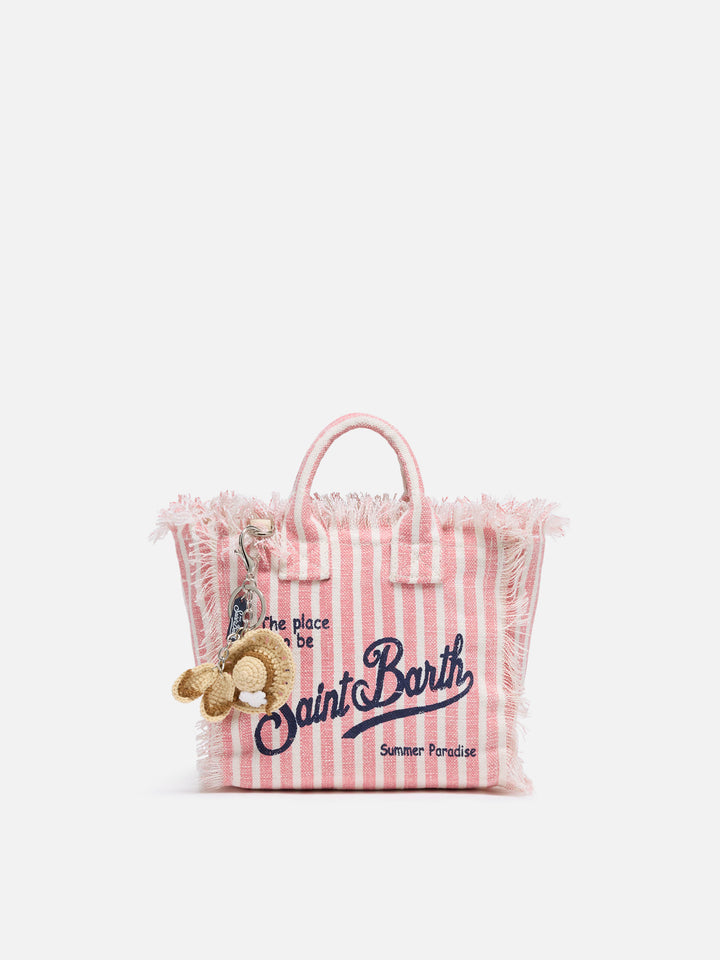 Portachiavi Keyring con charm flip flops all'uncinetto