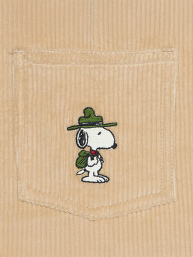 Cord-Latzhose für Jungen mit Snoopy-Aufnäher | SNOOPY PEANUTS™ SONDEREDITION