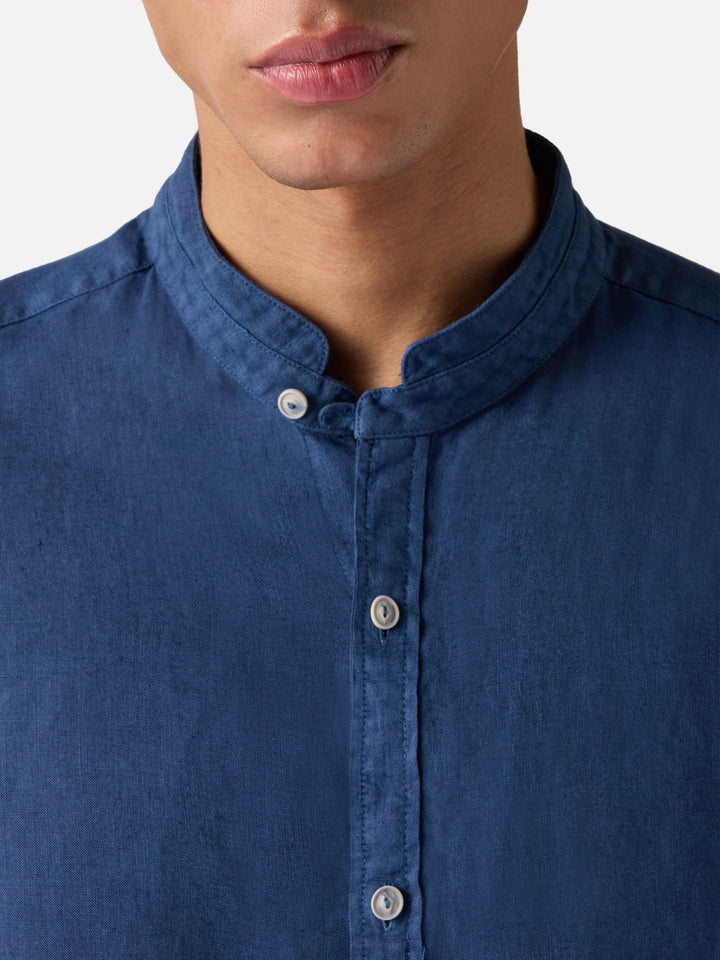 Camicia da uomo blu