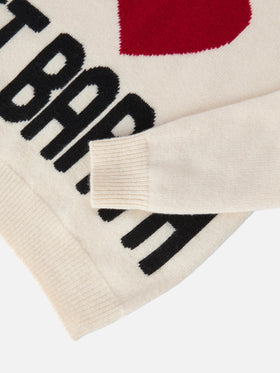 Kyla Jr wool sweater with St. Barth heart jacquard