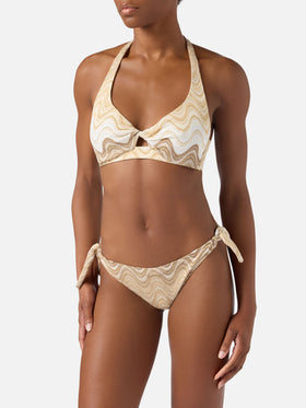 Bikini raschel degradé gold Leda Yali 