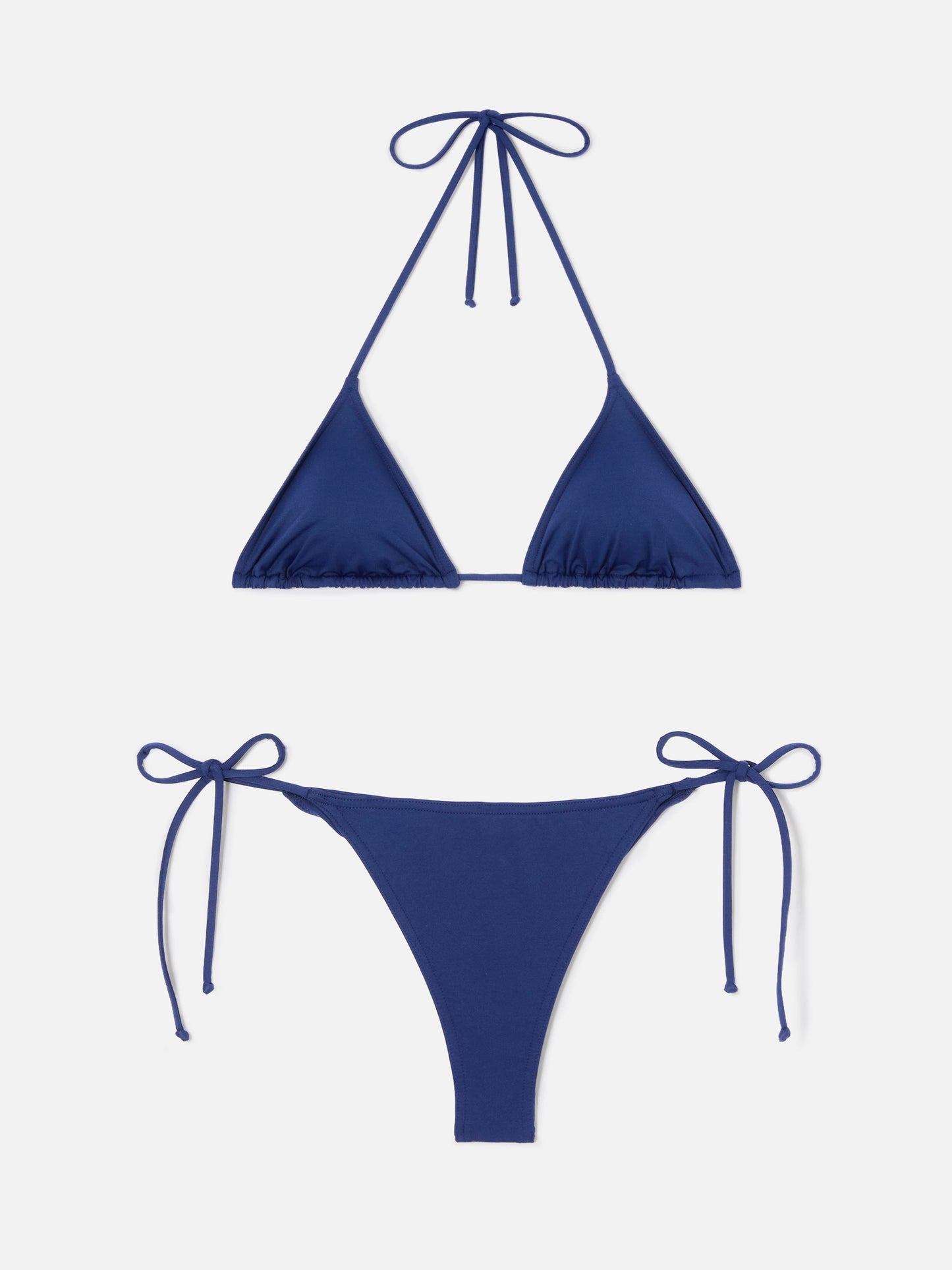 Leah Marielle Bikini in Navyblau mit Bändern 
