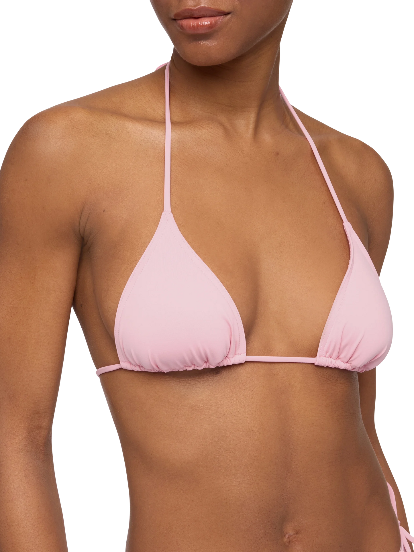 Leah top bikini triangolo rosa