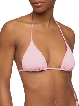 Leah top bikini triangolo rosa