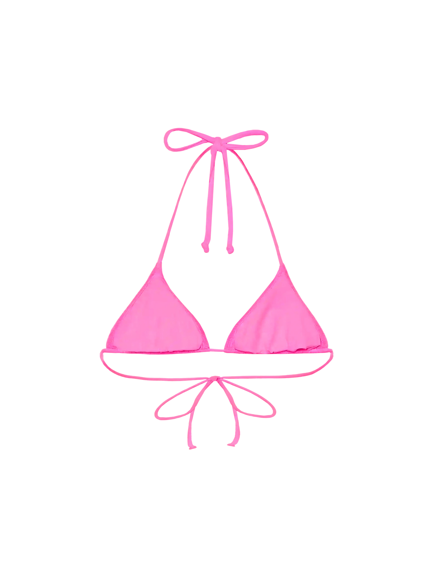 Leah top bikini triangolo fucsia