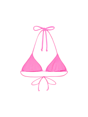 Leah top bikini triangolo fucsia