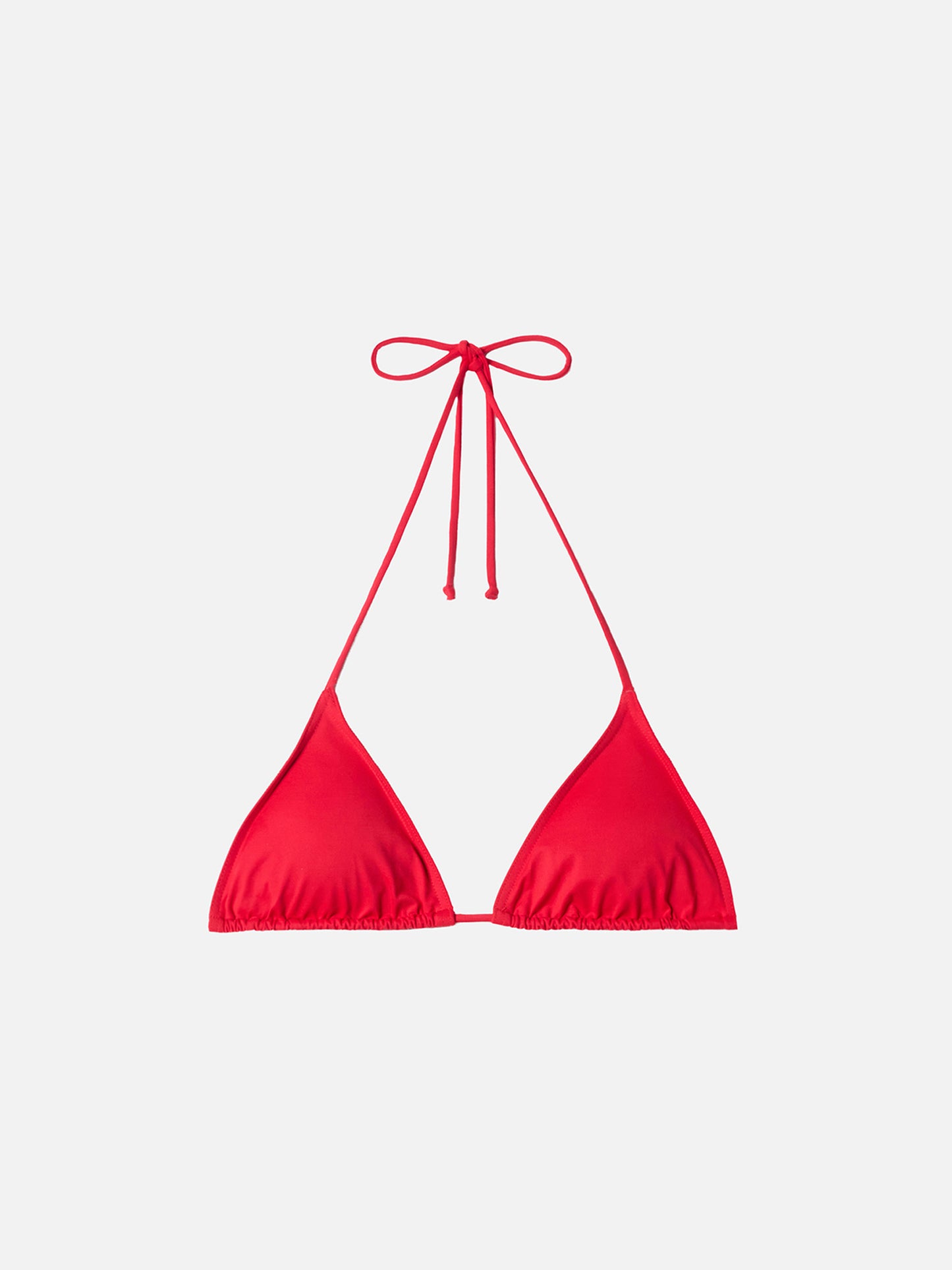 Leah red  triangle top swimsuit