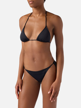 Bikini Leah Marielle triangolo nero con laccetti