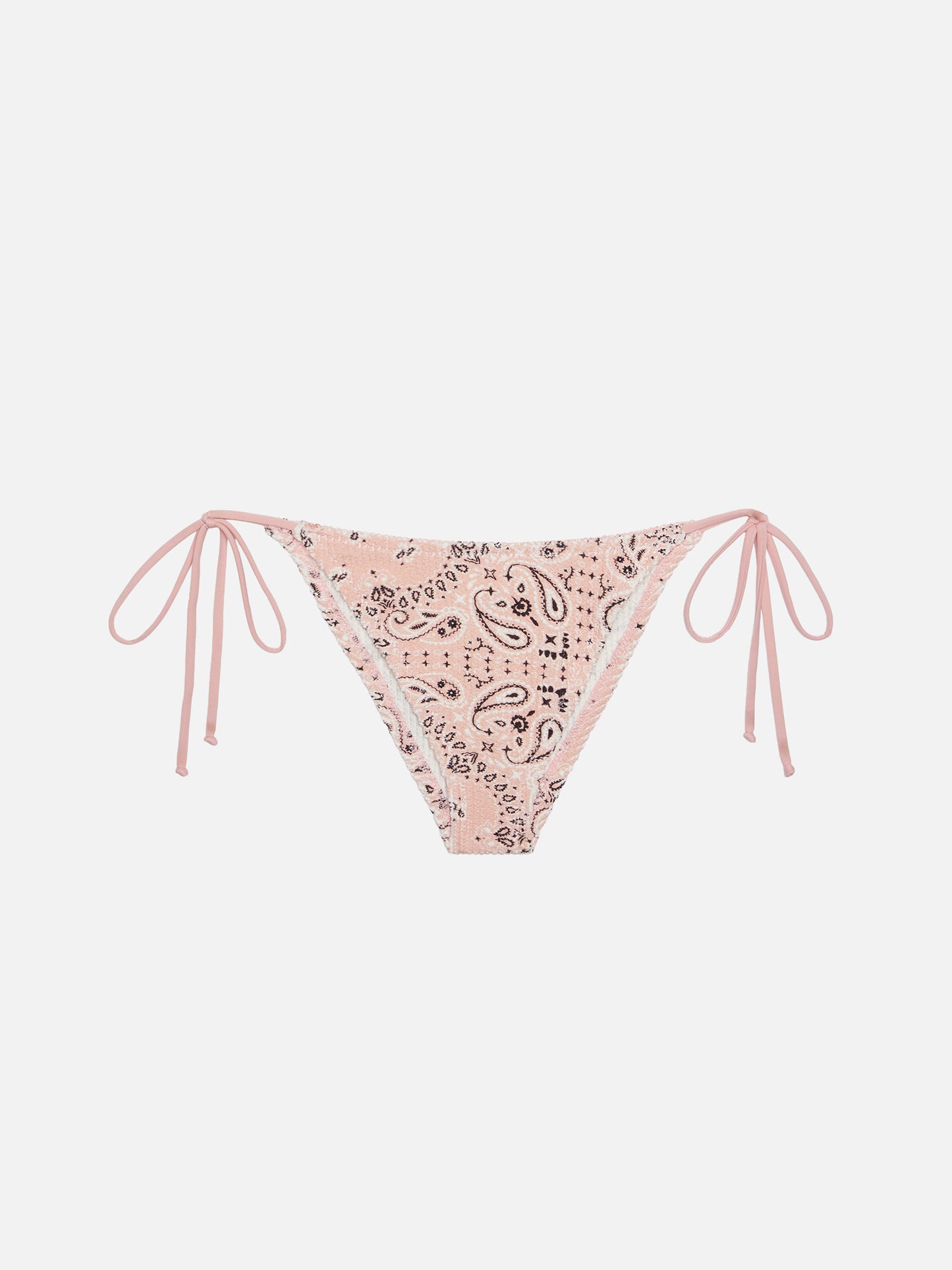 Marielle – Klassische Badehose in Rosa mit Bandanna-Print