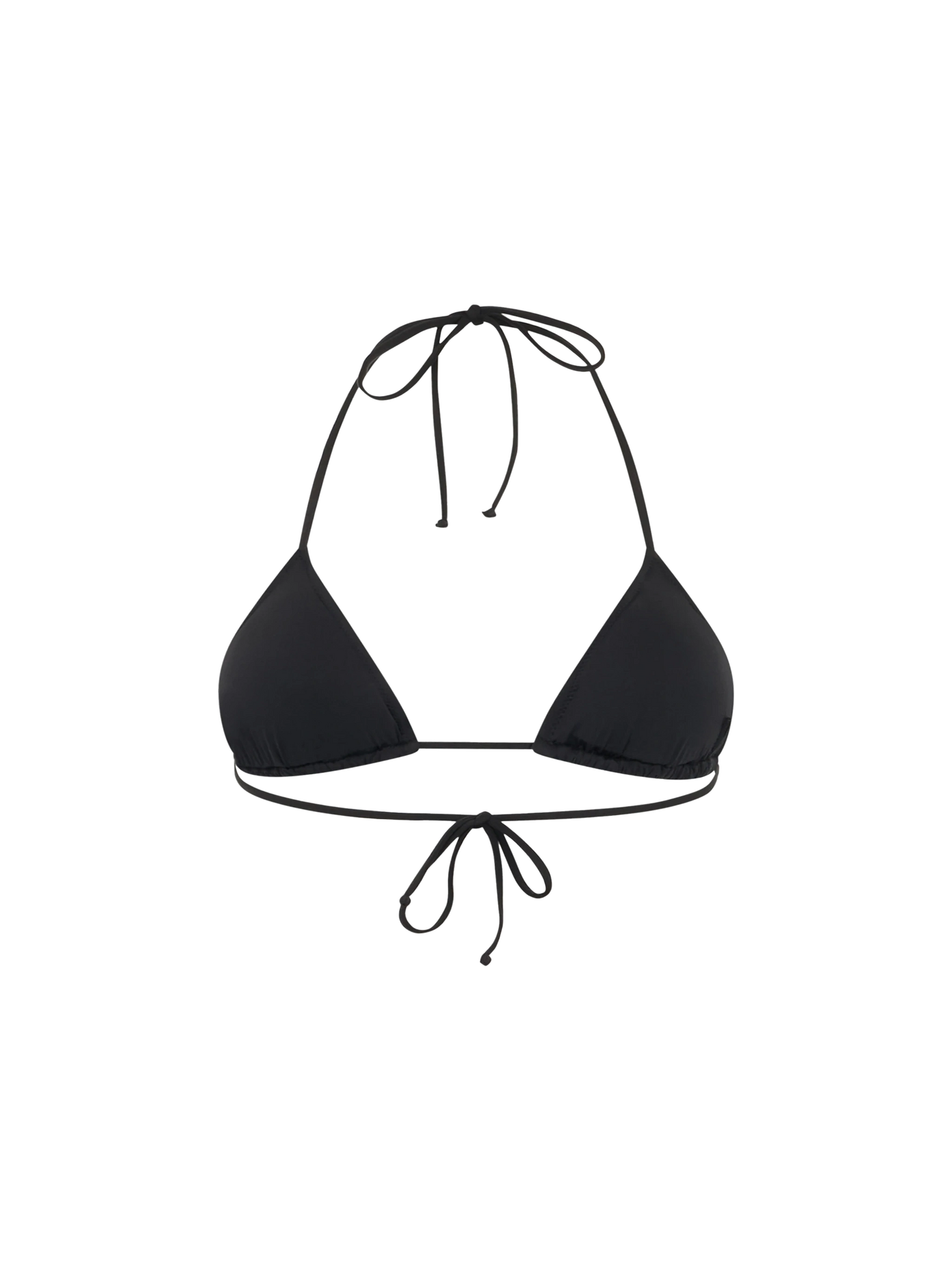 Woman black sequins triangle top Leah