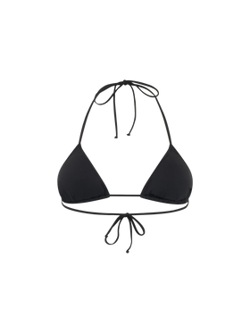 Woman black sequins triangle top Leah