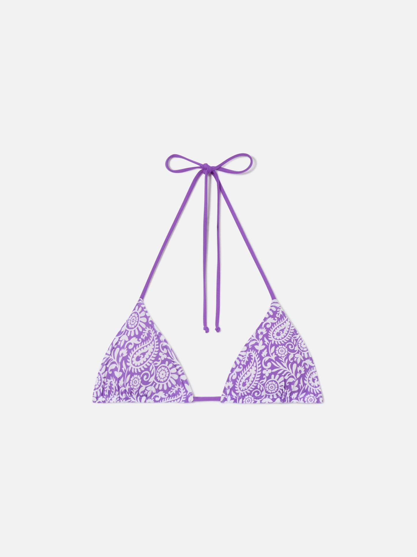 Haut de bikini triangle Leah à imprimé paisley 