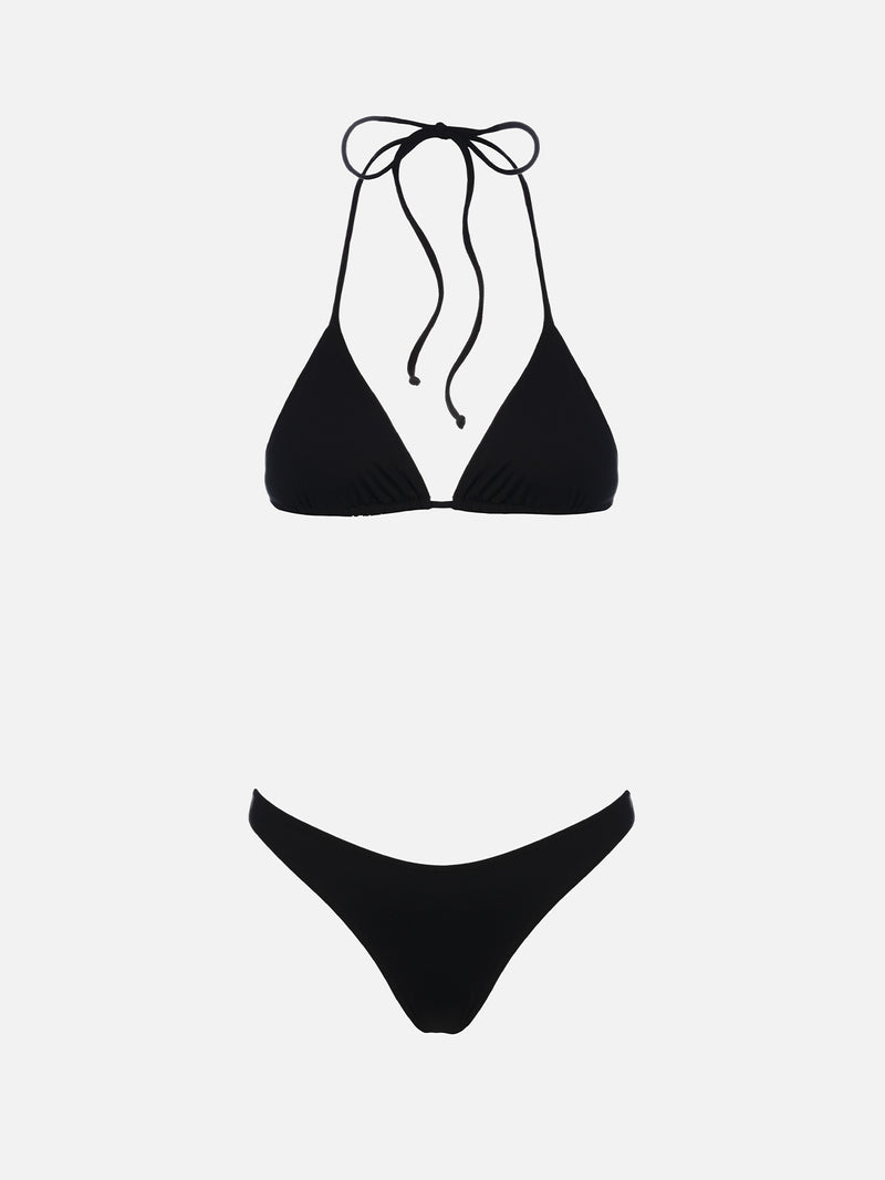 Schwarzer Triangel-Bikini für Damen Leah Naomi