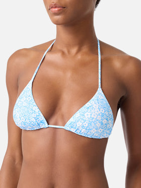 Bikini Leah Virgo triangolo stampa floreale vintage