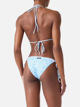 Bikini Leah Virgo triangolo stampa floreale vintage