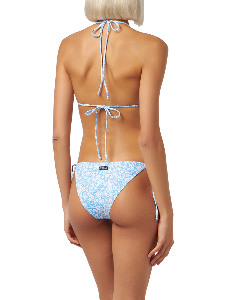 Damen-Triangel-Bikini Leah Virgo im Vintage-Stil mit Blumenmuster
