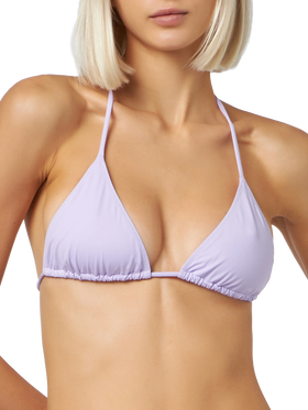 Leah lilac triangle top swimsuit - MC2 Saint Barth