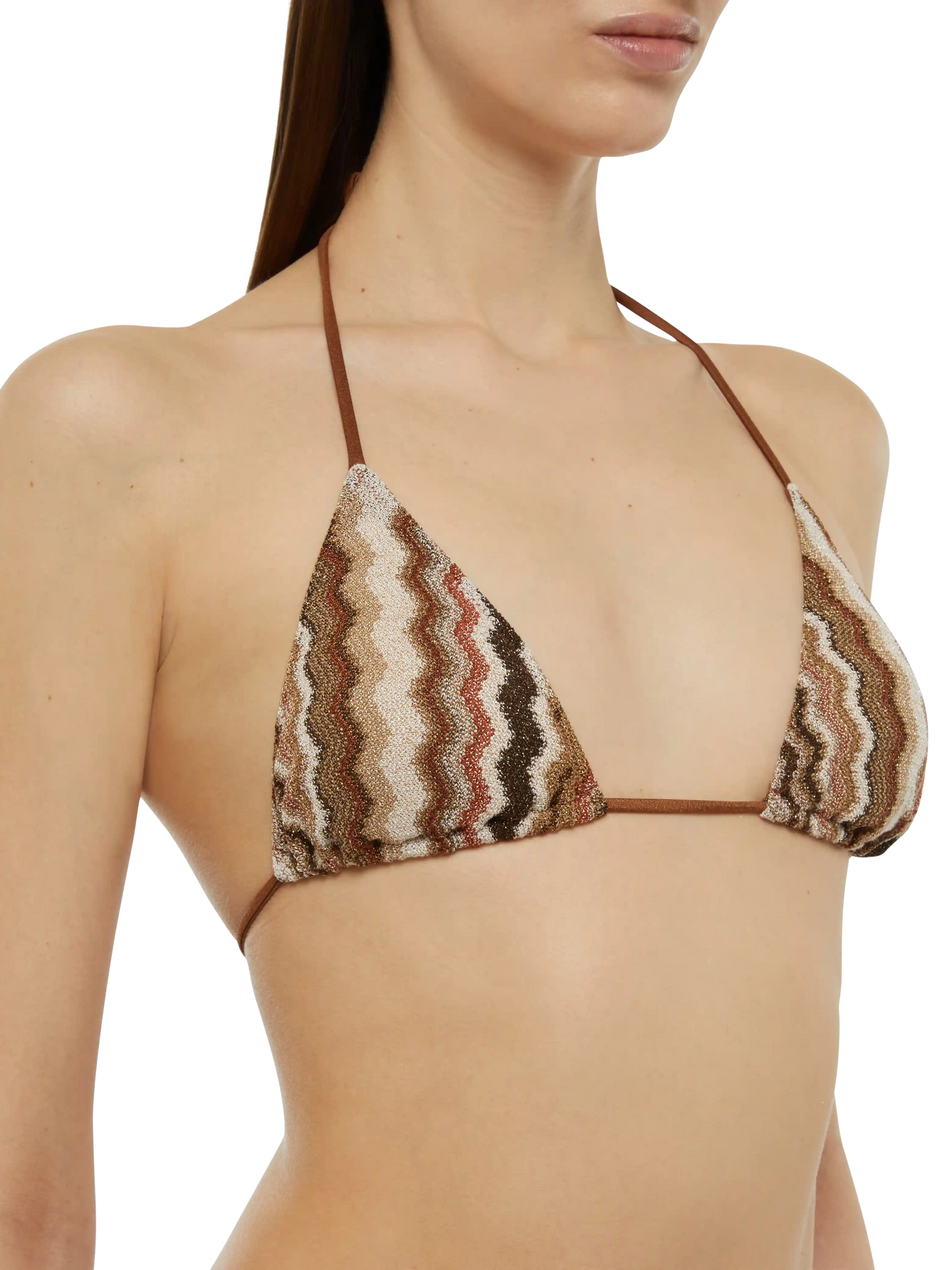 Raschelstrick-Klassiker-Bikini Leah Virgo mit Wellenmuster