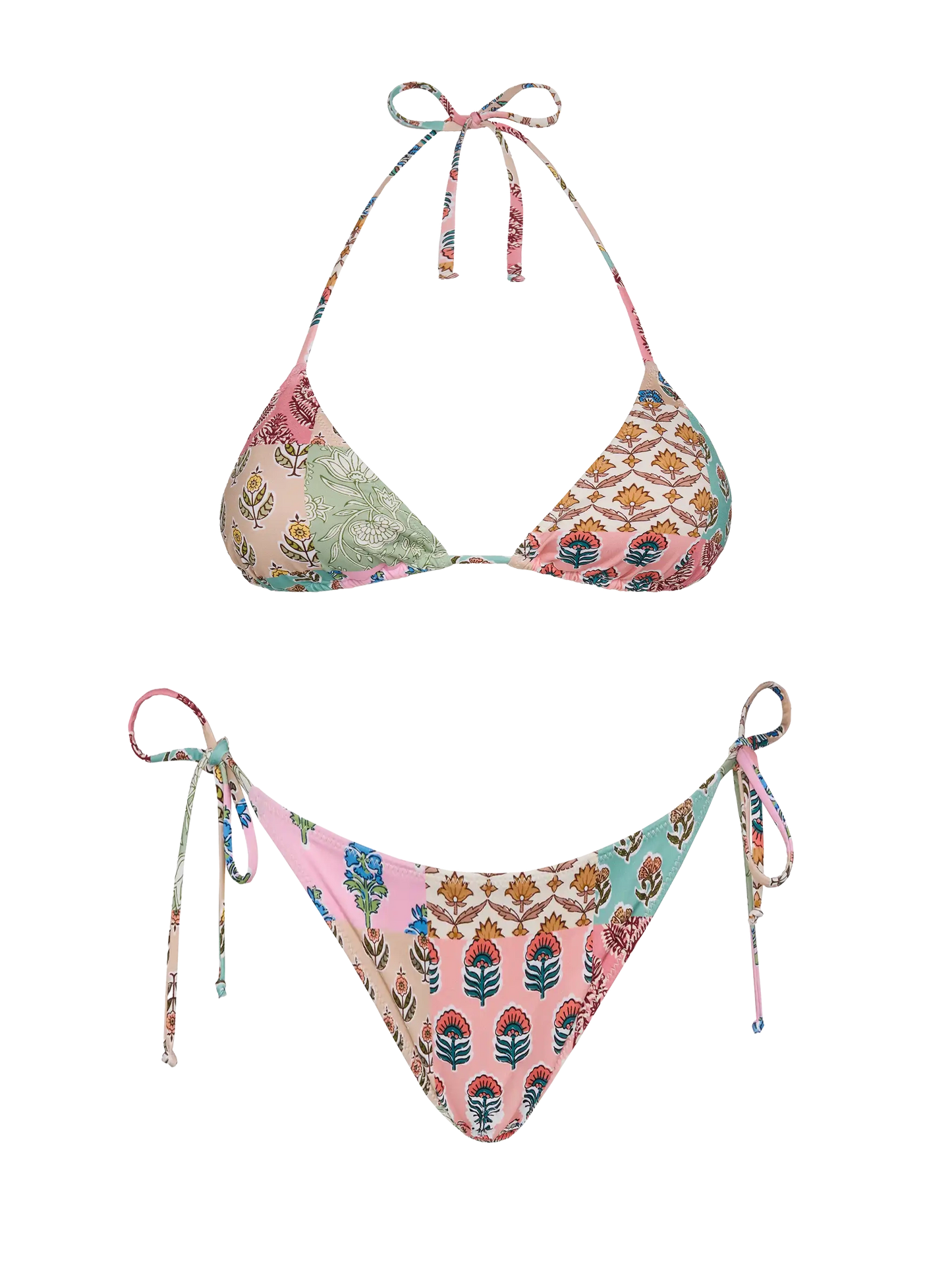 Triangle bikini Leah Virgo with floral print