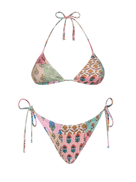 Triangle bikini Leah Virgo with floral print