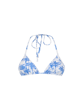 Leah triangle top swimsuit with toile de jouy print - MC2 Saint Barth