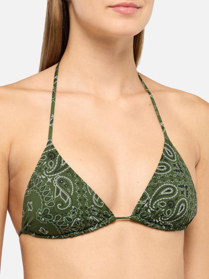 Leah – Badeanzug mit Triangel-Oberteil und Bandanna-Print