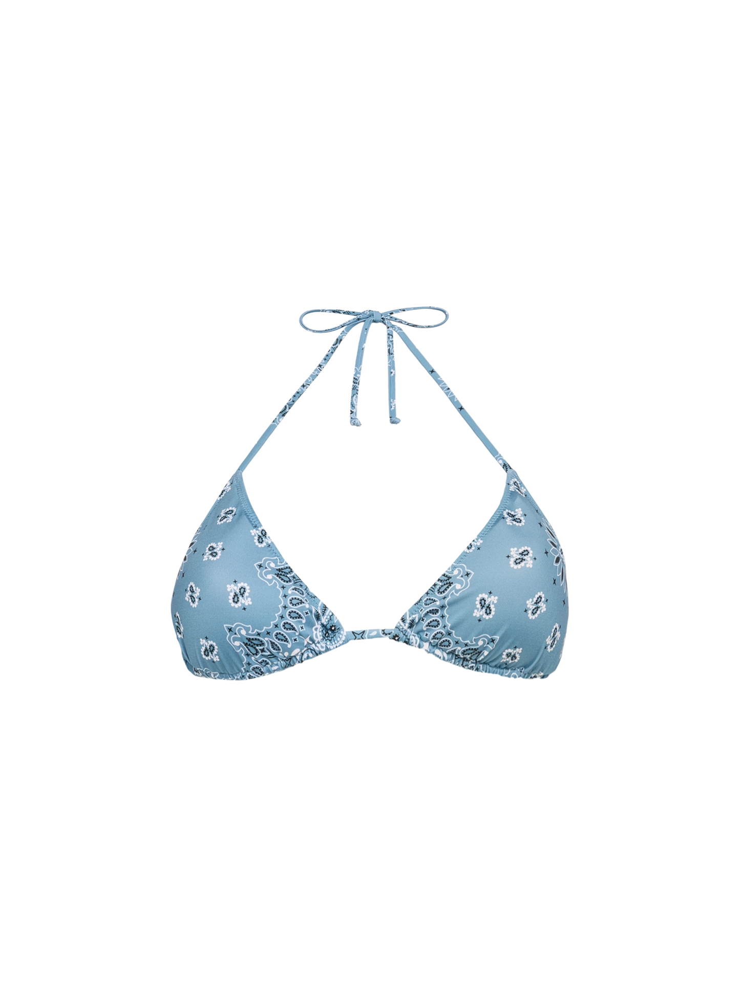Leah triangle top swimsuit with bandanna print