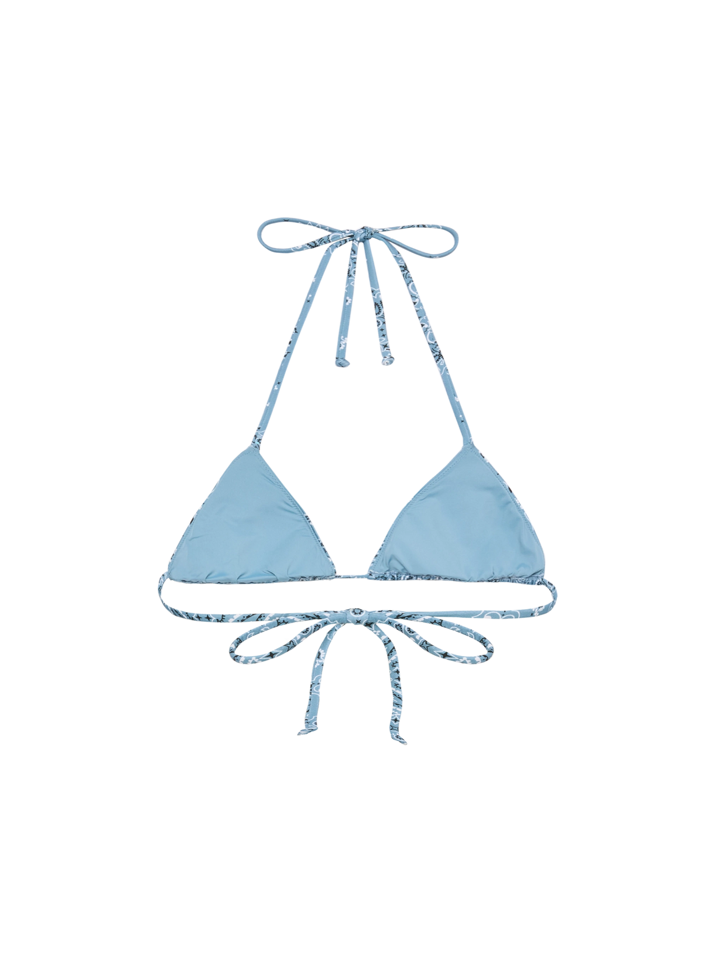 Leah triangle top swimsuit with bandanna print